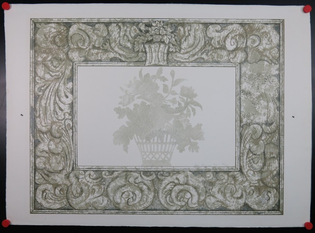 Kees Franse: Litho, Bloemenrand kopen? Bied vanaf 60!