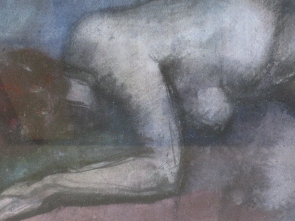Jan vd Veer 1912-2001 Nieuwe Haagse School pastel "naakt" gesigneerd  kopen? Bied vanaf 1!
