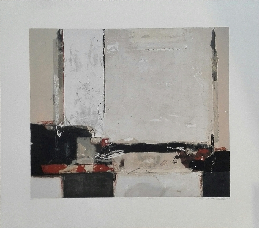 RON vd WERF Gr.Zeefdruk (90x80cm) TERRA II Handgesigneerd verkocht voor € 85!