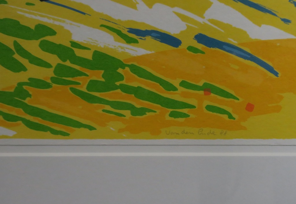 Steef van der Ende: Zeefdruk, Zonder titel - Ingelijst kopen? Bied vanaf 35!