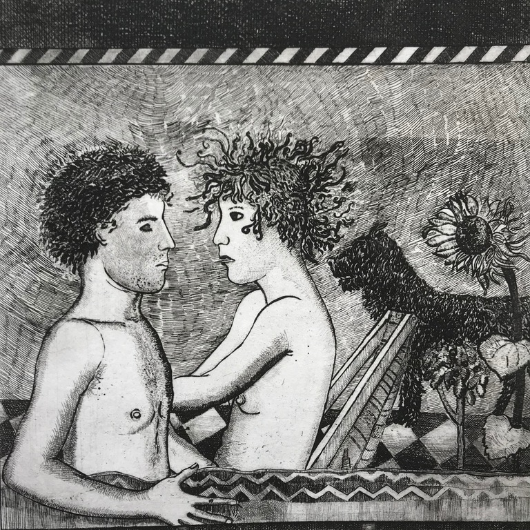 Onbekend kunstenaar - Ets - 'Hondsdagen' kopen? Bied vanaf 1!