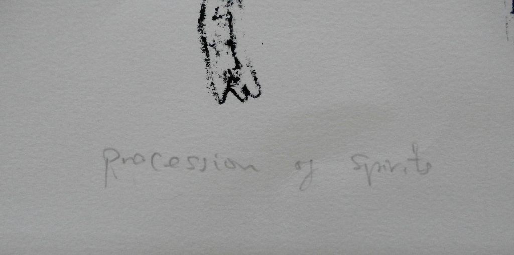 Toyin Loye - zeefdruk: Procession of spirits- 1996 kopen? Bied vanaf 125!