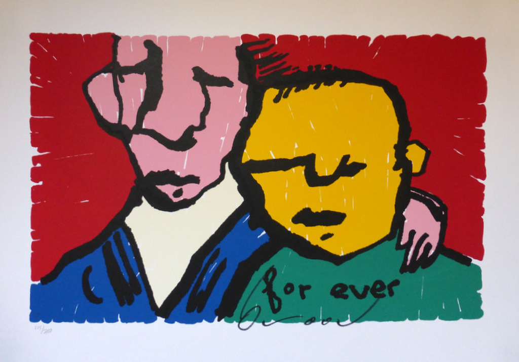 Herman Brood - handgesigneerde zeefdruk - For ever kopen? Bied vanaf 349!