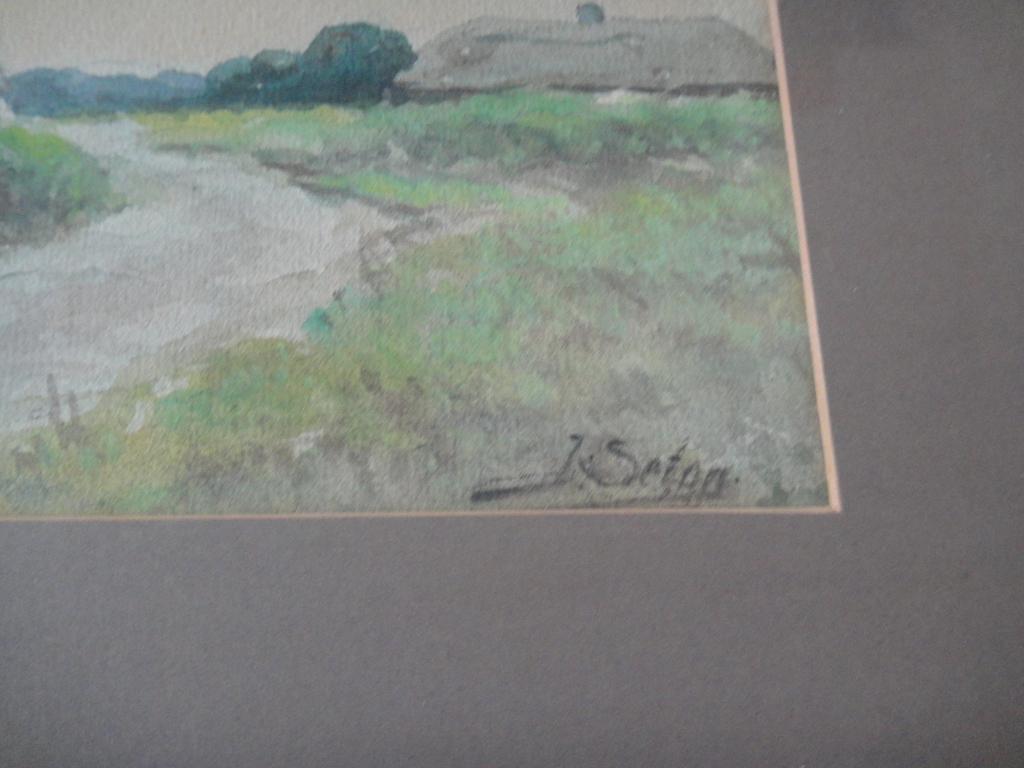 Vermoedelijk Engelse school, aquarel, molen in landschap kopen? Bied vanaf 1!