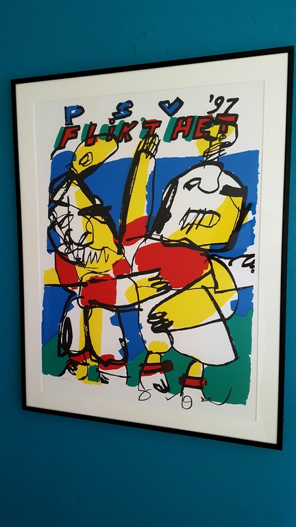 Herman Brood: zeefdruk, PSV flikt het kopen? Bied vanaf 200!