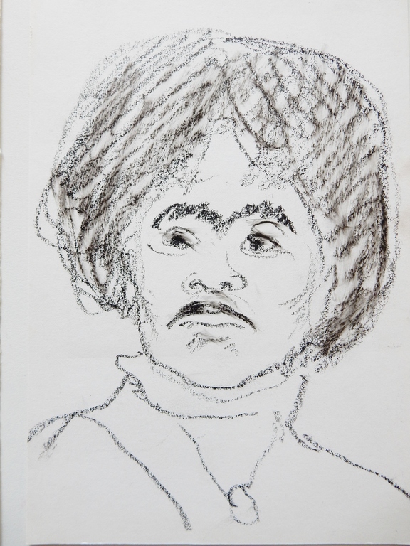 Harm Kamerlingh Onnes (1893-1985) - Tweemaal portret in houtskool kopen? Bied vanaf 1!