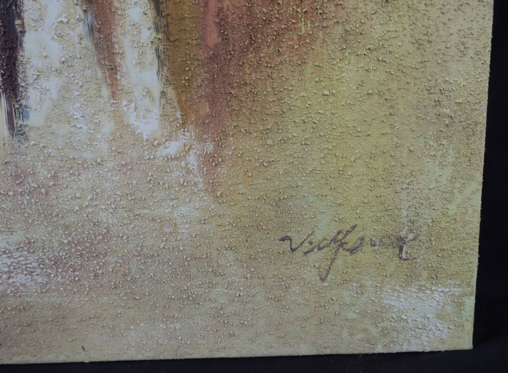 Onbekend gesigneerd: Acryl op doek, People (groot) kopen? Bied vanaf 1!