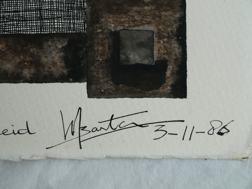 Walter Barten : Collage - Ksar van de Weerbarstigheid – gesigneerd – 1986 kopen? Bied vanaf 25!