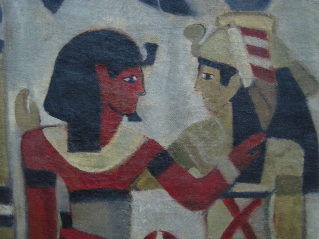  Bijzonder olieverf "interieur atelier met Egypte wandkleed" Louis Saalborn 1891 kopen? Bied vanaf 1!