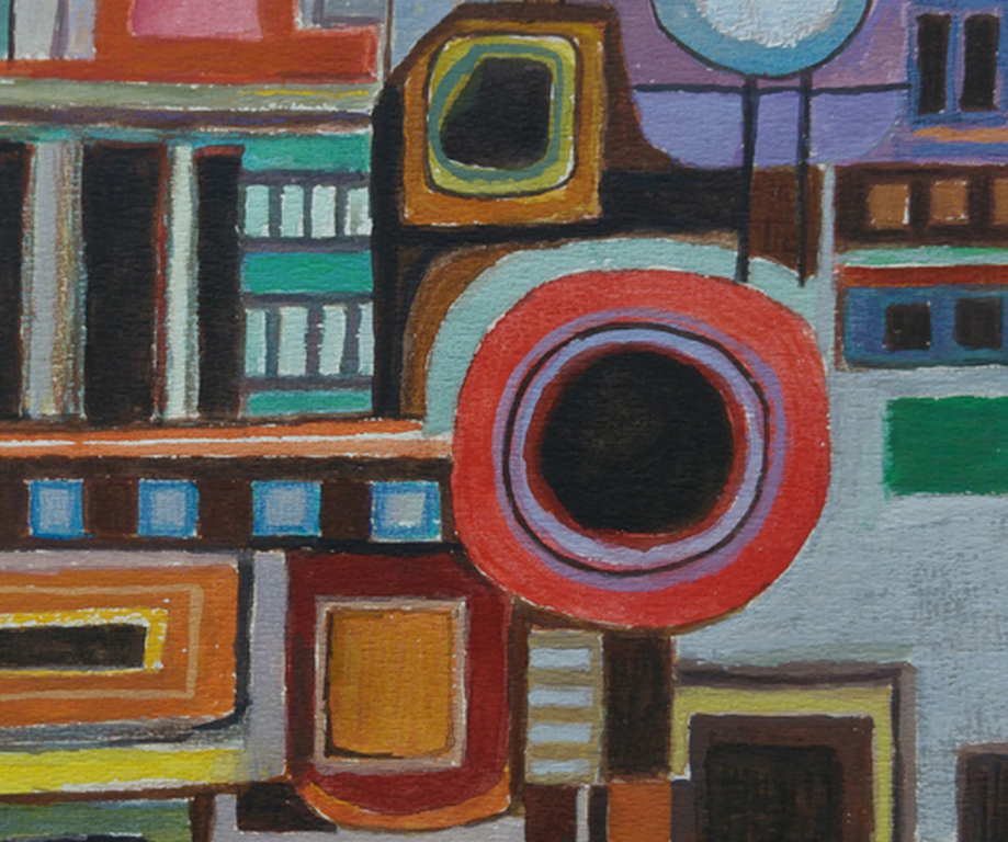 Toine Corstjens - Gouache - Geordende Compositie. kopen? Bied vanaf 195!