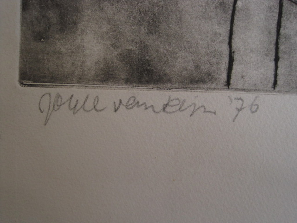 karakteristieke Ets van Joyce van Rijn "Koe&Stier" UNICA E.D.1  handgesigneerd kopen? Bied vanaf 1!