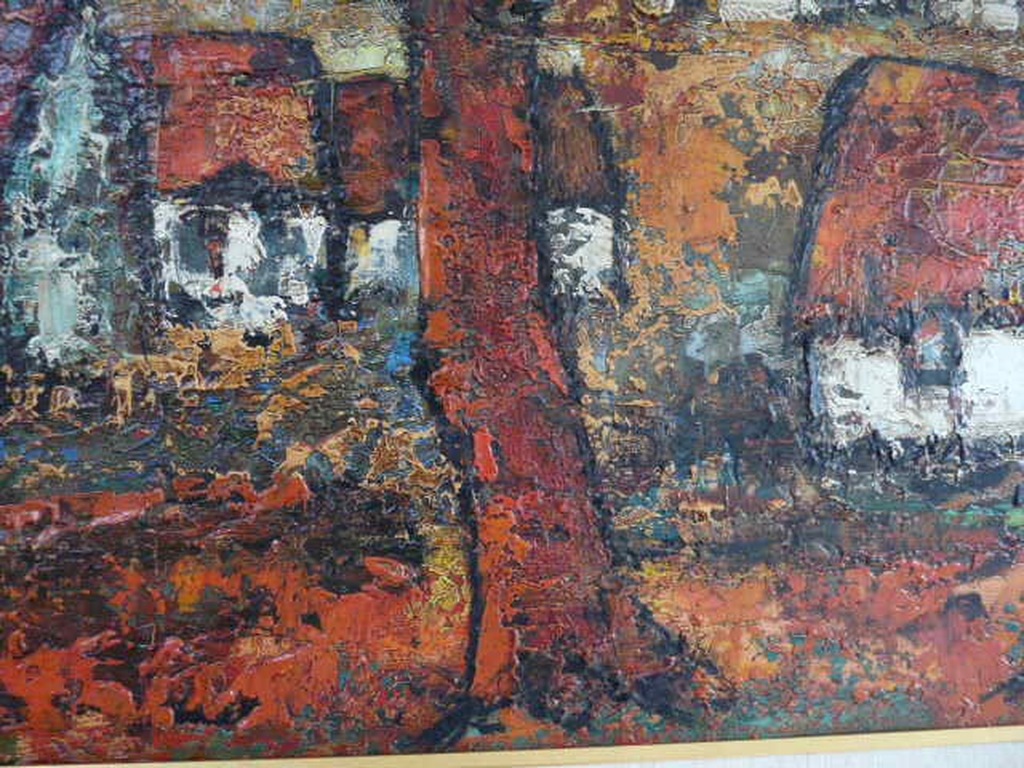 mooi schilderij  een dorp kopen? Bied vanaf 200!