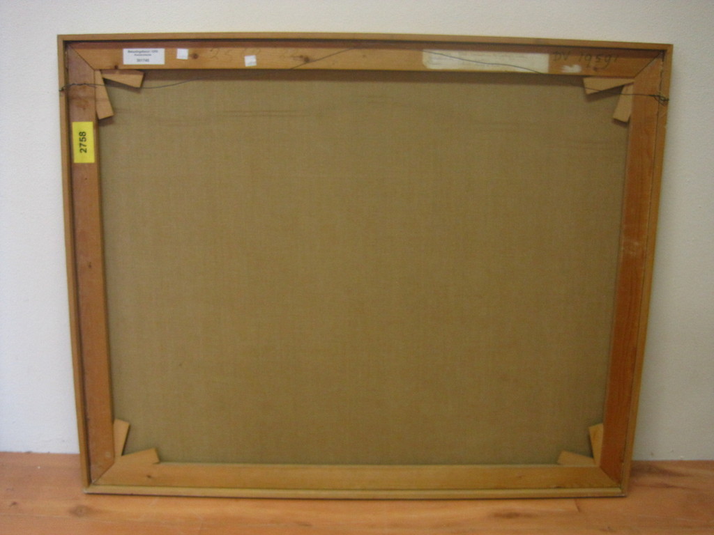 imposant olieverf/doek "Haven Goteborg Vopak opslagtanks" W vd Berg 1980 kopen? Bied vanaf 1!