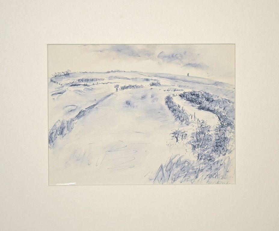 Ursula Neubauer: Aquarel. Landschap kopen? Bied vanaf 1!