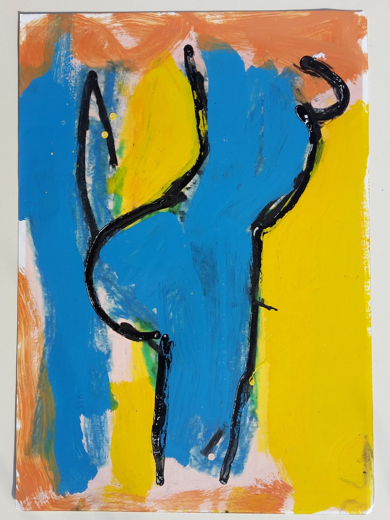 Peter Klashorst - The famous African butt - origineel op papier - gesigneerd kopen? Bied vanaf 1!