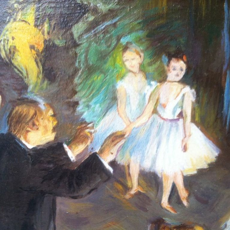 Onbekende kustenaar- Ballet repetitie - vrij naar Renoir kopen? Bied vanaf 65!