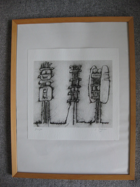 Shinkichi Tajiri, ets (of litho?), z.t. kopen? Bied vanaf 15!