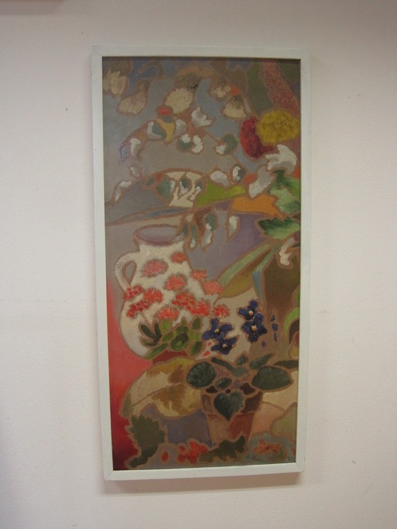 Sebo Detmers ( 1910 - ?) olieverf "stilleven met viooltjes" 1966 gedateerd kopen? Bied vanaf 1!