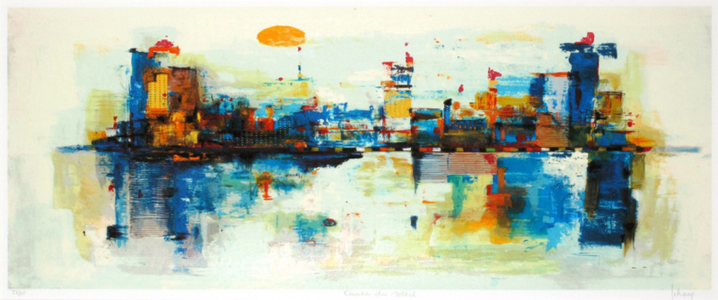 Nicole Schaap Titel Coucher du soleil Hand Gesigneerd verkocht voor € 80!