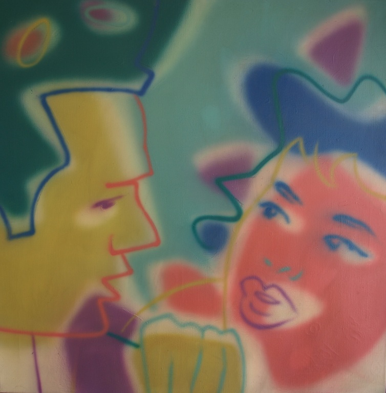 Dick van der Meijden : Airbrush – Mijn geliefde - gesigneerd & ingelijst – 1988  kopen? Bied vanaf 1!