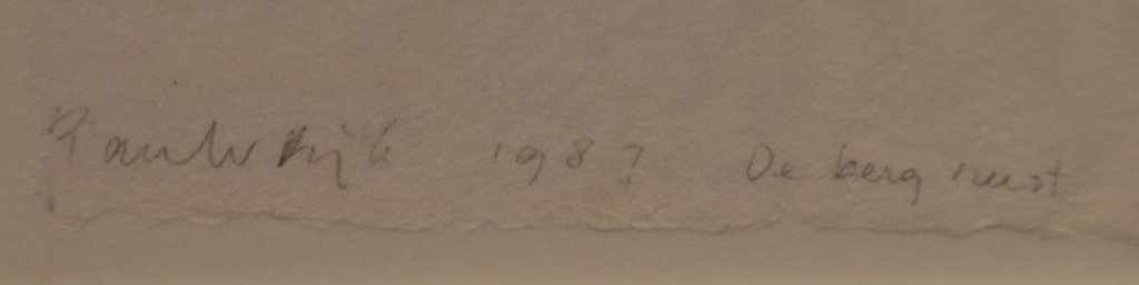 Paul van Dijk - Stempel op papier - De berg rust kopen? Bied vanaf 30!