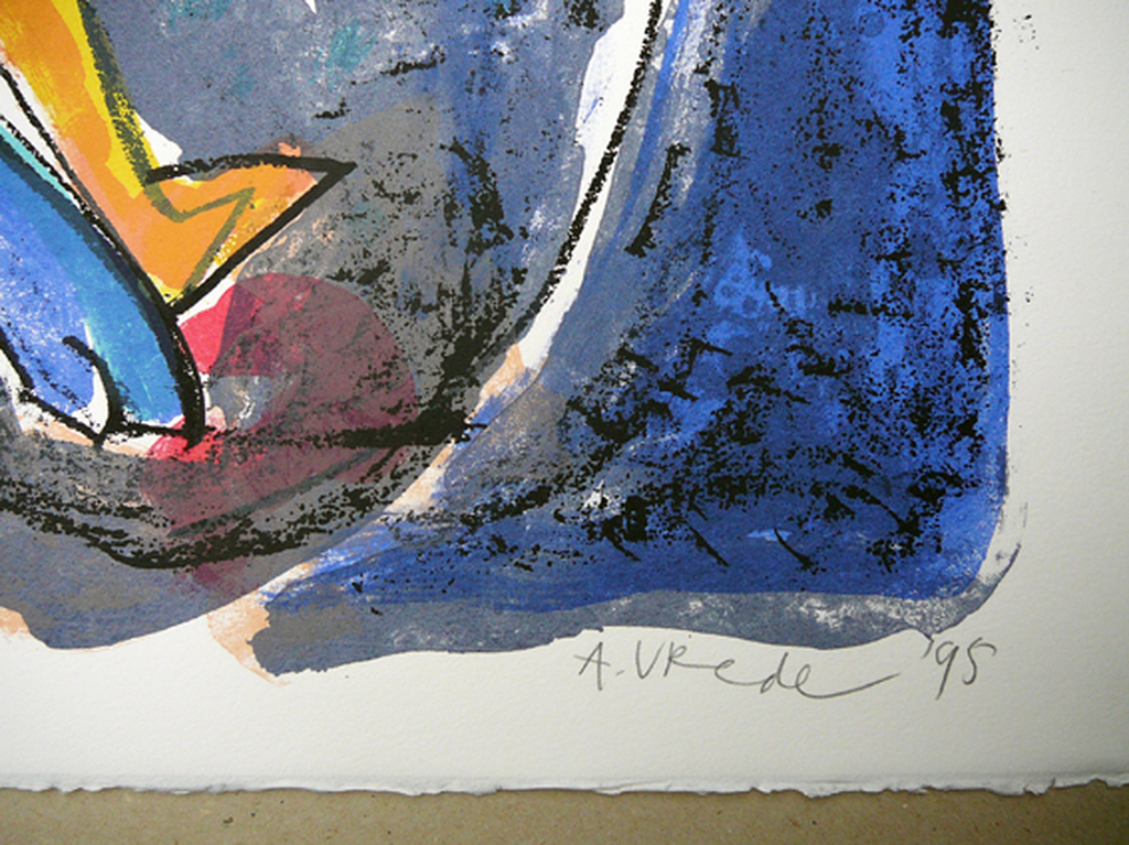Anton Vrede: Geen titel -zeefdruk 1995- kopen? Bied vanaf 40!