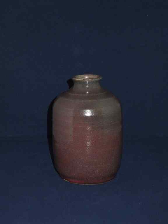 Derk Holman: Geglazuurde vaas met draairingen verkocht voor € 25!