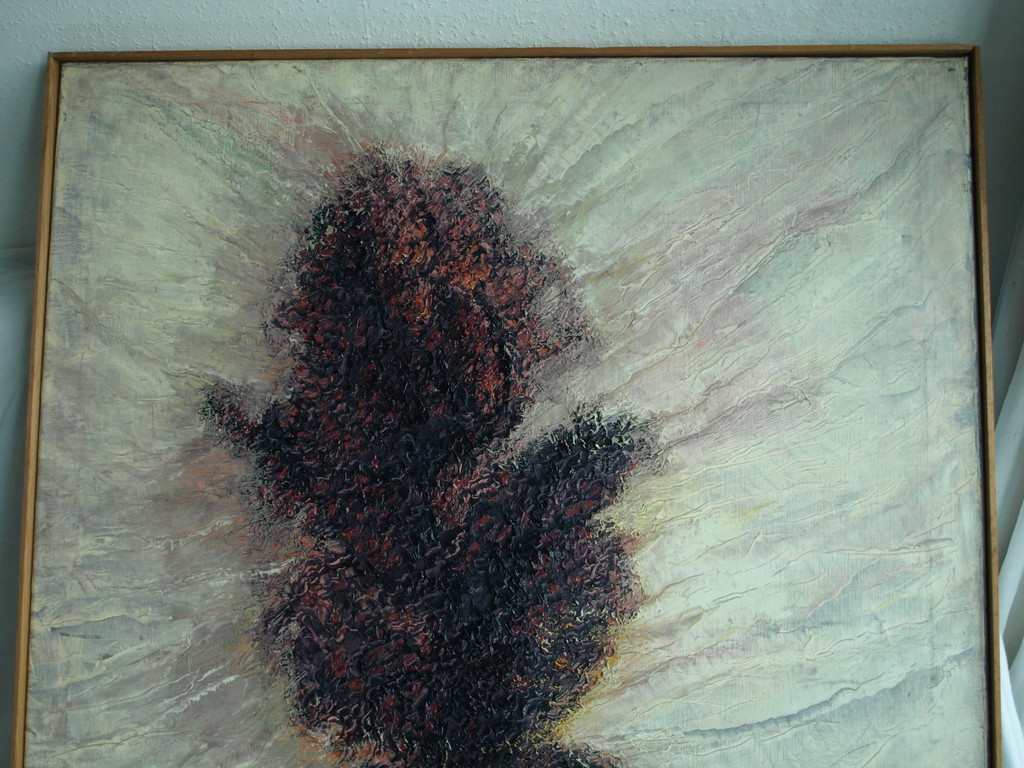 Johannes Rijnders ( B.Jorin) : olieverf op linnen, Abstract Beest – Gesigneerd  kopen? Bied vanaf 100!