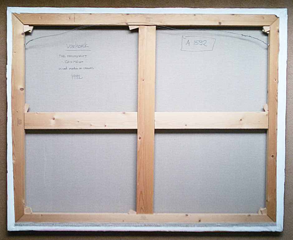 Hans Vanhorck - Abstract, gemengde techniek op doek (zeer groot!) kopen? Bied vanaf 400!