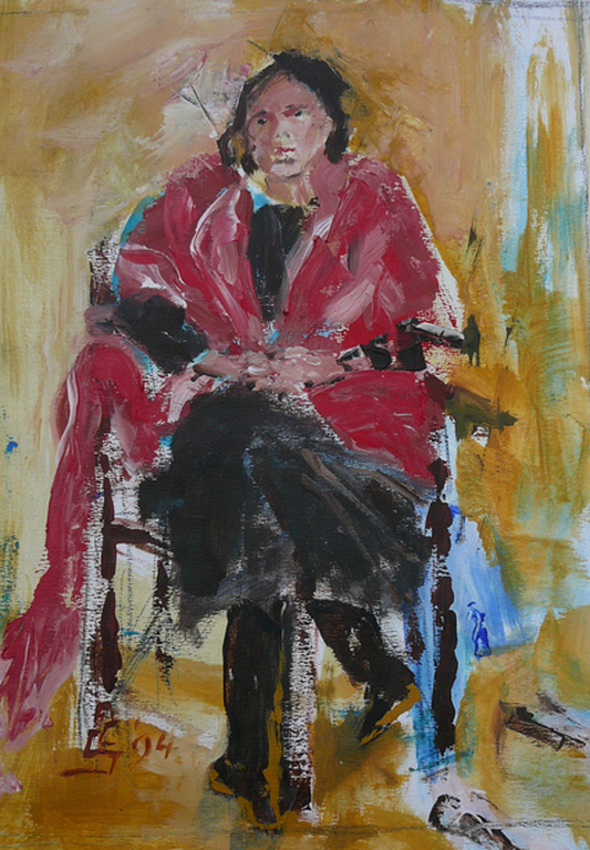 Ad Schram: 'Moeder' -acryl- 1994 kopen? Bied vanaf 44!