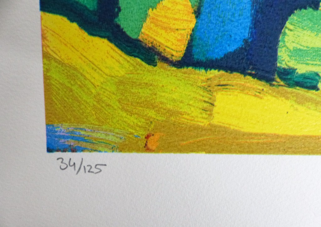 Jentsje Popma,zeefdruk op papier,Zomer,Handgesigneerd kopen? Bied vanaf 75!