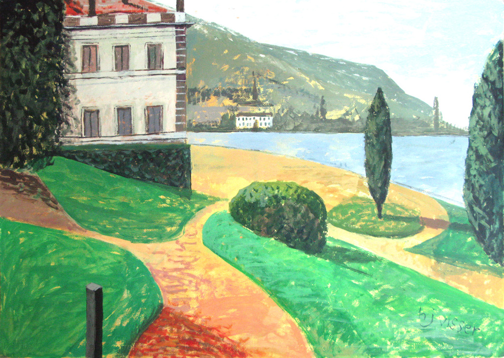 Hendrik Jan Visser (1945) - LAGO - gouache kopen? Bied vanaf 35!