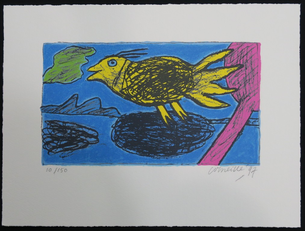 Corneille: Zeefdruk, Vers le large verkocht voor € 75!