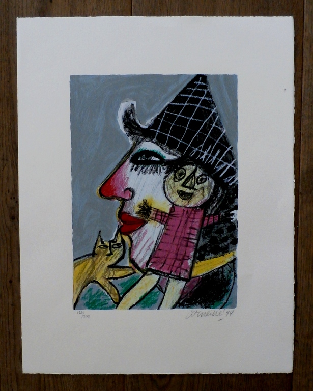 Corneille - zeefdruk: Clown - 1994 kopen? Bied vanaf 199!