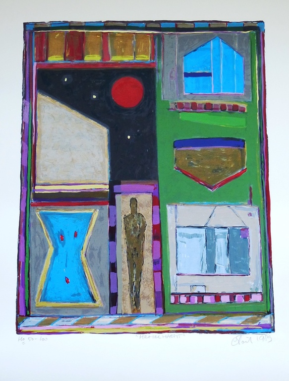 Eric toebosch, litho: Hemelbrief, handgesigneerd en genummerd,1989 kopen? Bied vanaf 60!