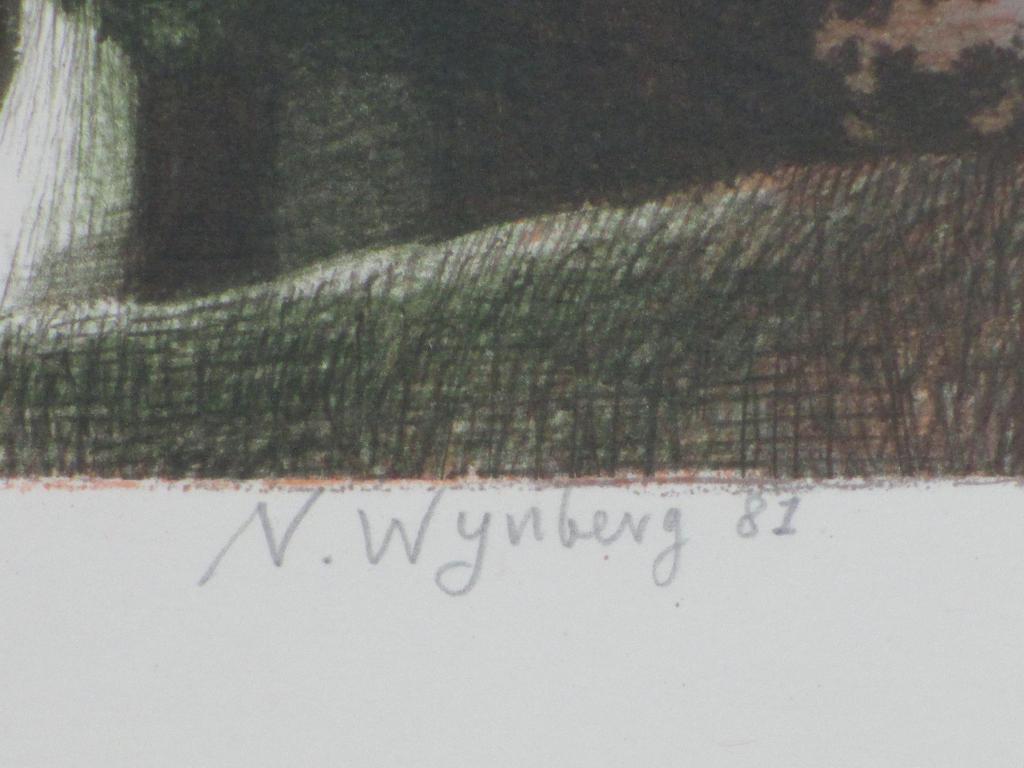 Nicolaas Wijnberg, Badkuip in maanlicht, Kleurlitho kopen? Bied vanaf 60!