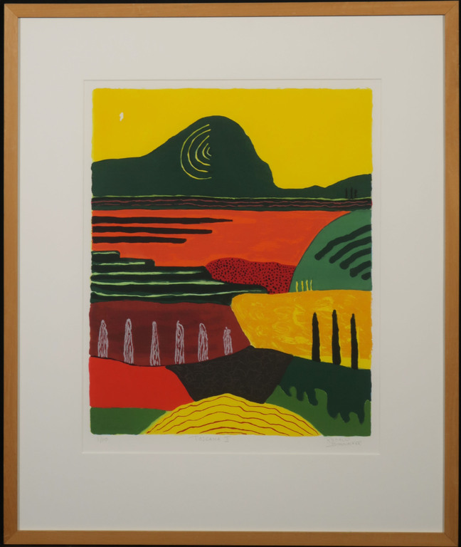 Ronald Boonacker: Zeefdruk, Toscana II - Ingelijst verkocht voor € 45!