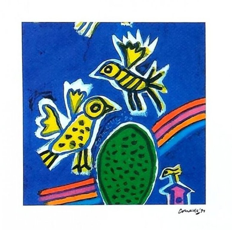 Corneille: 'The Tie' - in de druk gesigneerde lithografie in originele map 1991 kopen? Bied vanaf 39!