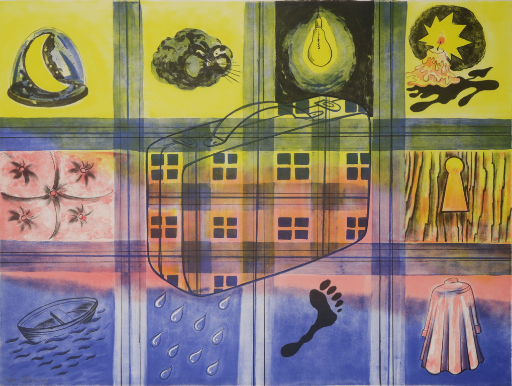 Mareike Geys: Litho, Reiziger save from oblivion - Ingelijst kopen? Bied vanaf 1!