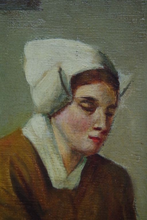 Hendrikus J.F. van Langen (1874-1964) - olieverf op doek - genre kopen? Bied vanaf 85!