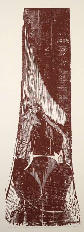 Gunther Borst: Houtsnede, Nachtelijk sledevaart (Groot!) kopen? Bied vanaf 20!