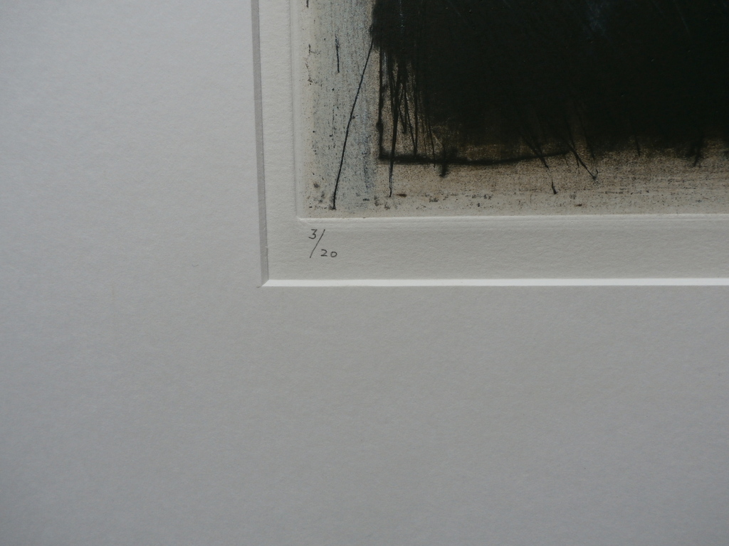 Kees Slegt - abstracte ets - 1987 kopen? Bied vanaf 35!