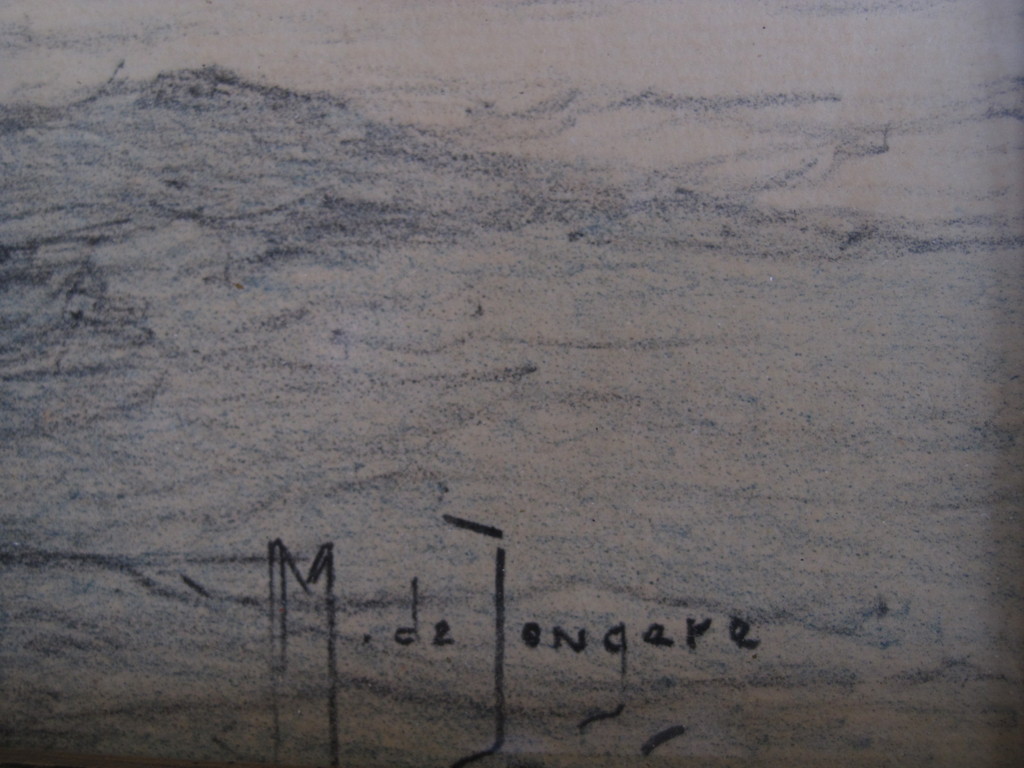 Mooi gesigneerd Rotterdams maritiem Aquarel "Mammoettanker" M de Jongere ! kopen? Bied vanaf 1!