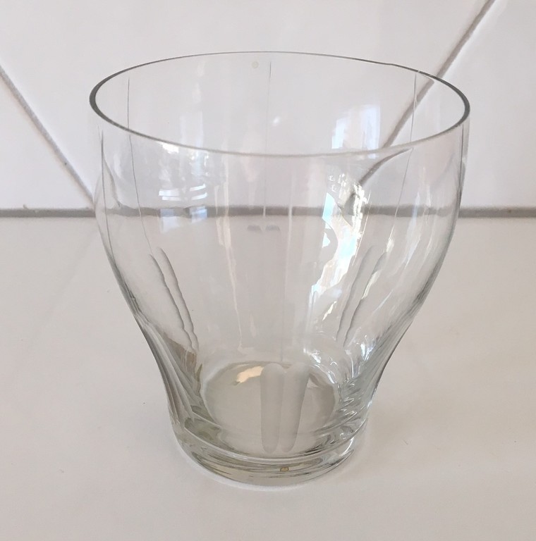 Floris Meydam voor Leerdam - 9 waterglazen met luciferslijpsel servies "Tulp"  kopen? Bied vanaf 28!