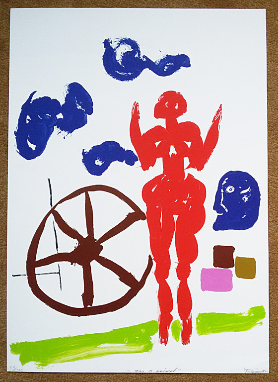 Alphons Freymuth - Man or animal, zeefdruk kopen? Bied vanaf 50!