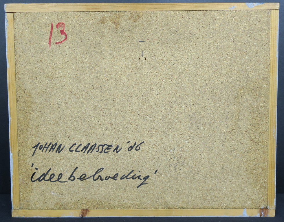 Johan Claassen: Gemengde techniek, Ideebebroeding - Ingelijst kopen? Bied vanaf 50!