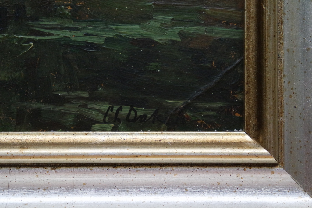 Carel Lodewijk DAKE (Jr.) (1886 – 1946) - olieverf op paneel - boslandschap kopen? Bied vanaf 310!