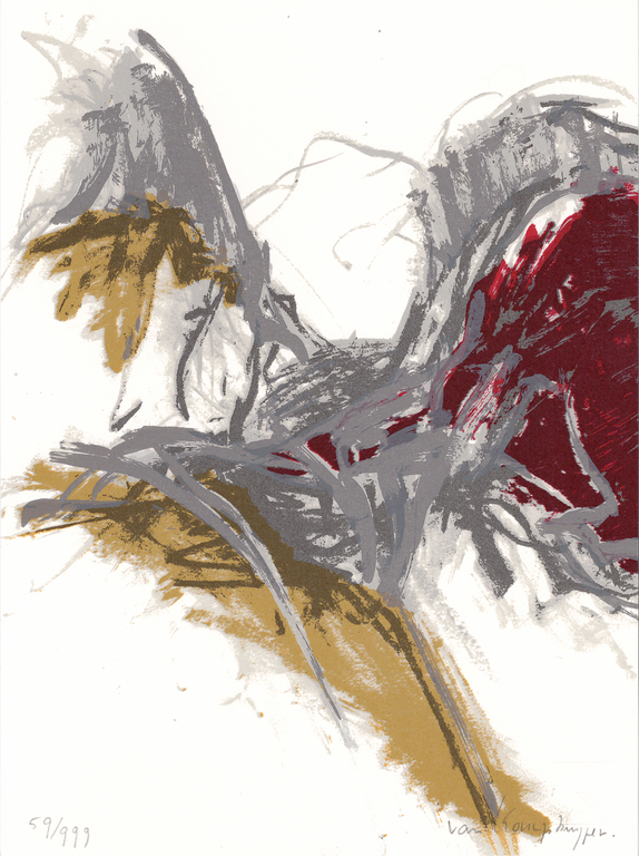 Ineke van Koningsbruggen - Vogel - gesigneerde zeefdruk - 1987 kopen? Bied vanaf 1!