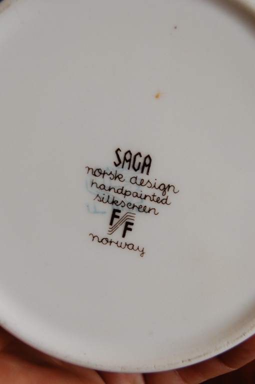 Figgjo Flint Saga Design Noorwegen vasen met polychroom floraal decor - 1950's kopen? Bied vanaf 1!