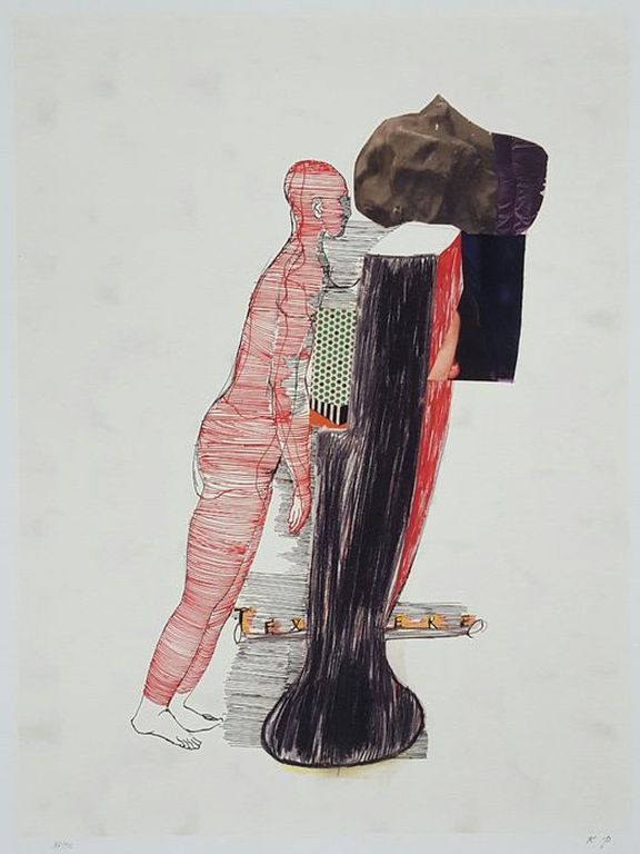 Kars Persoon, piezografie op geschept papier, Texere kopen? Bied vanaf 20!